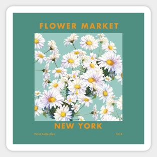 Flower Market New York Sticker